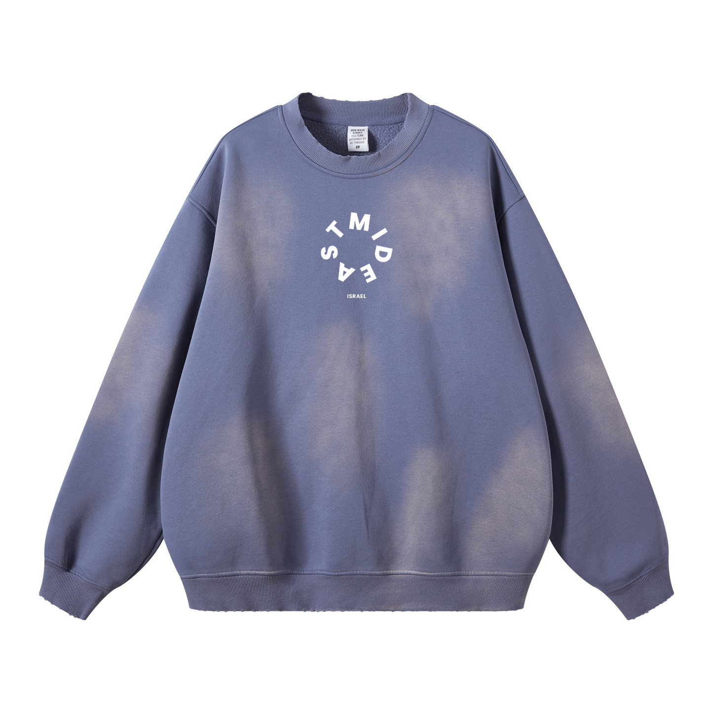 Mideast x Rooted Washed Distressed Sweatshirt