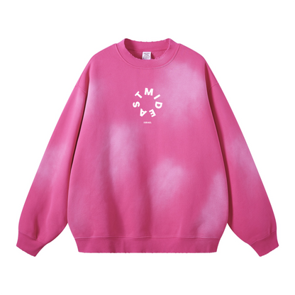 Mideast x Rooted Washed Distressed Sweatshirt