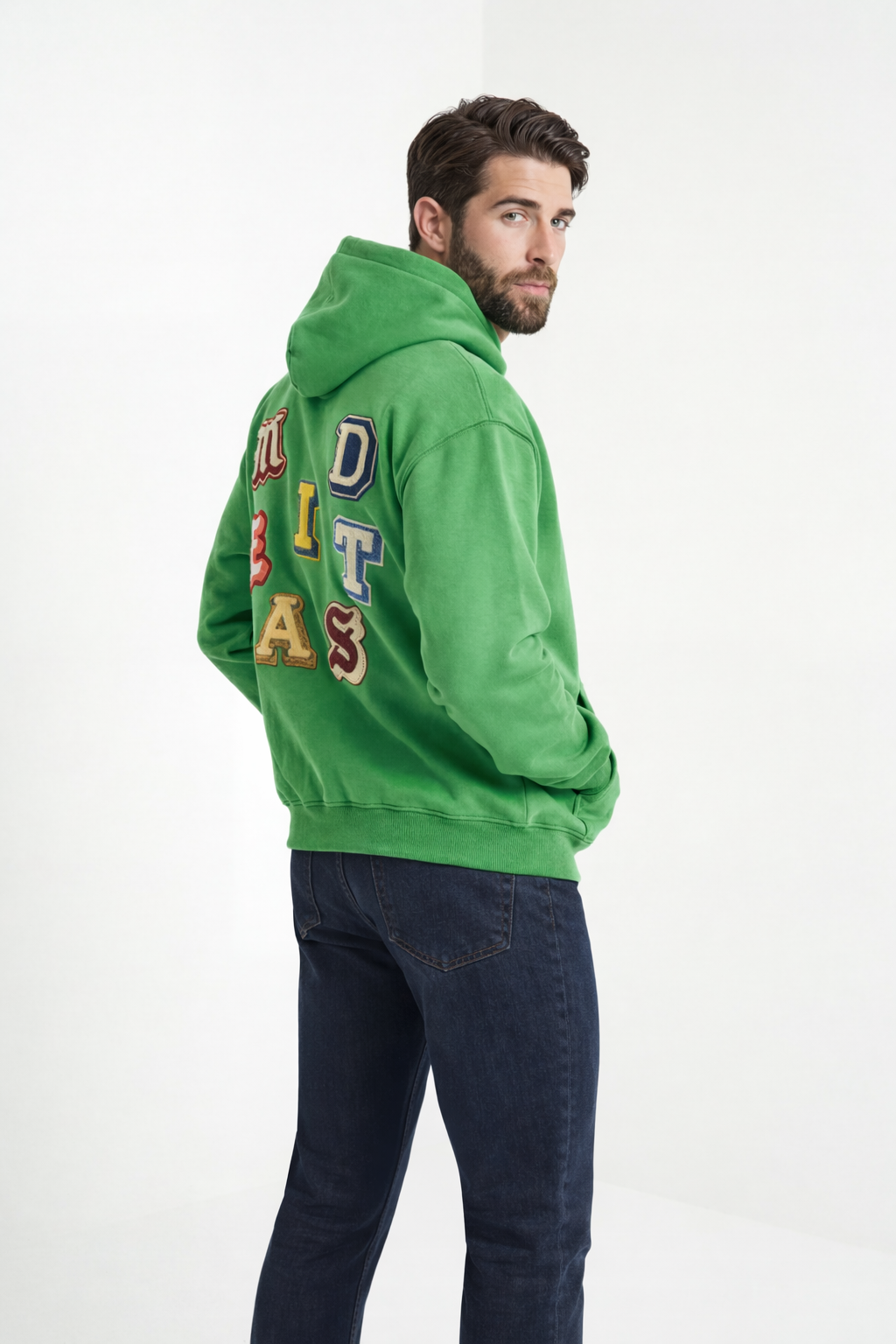 Mideast x Rooted Oversized Faded Hoodie