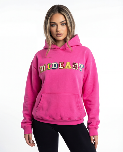 Mideast x Rooted Oversized Faded Hoodie