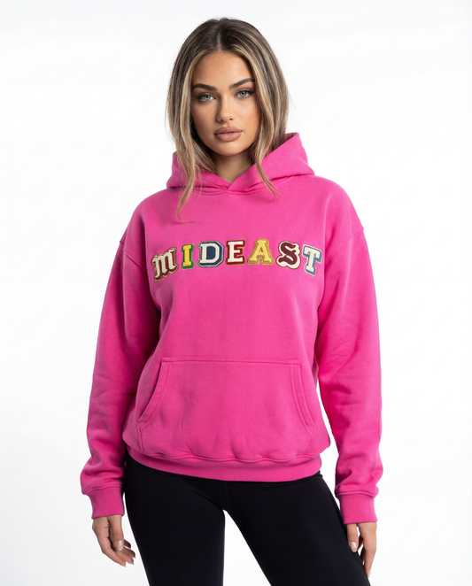 Mideast x Rooted Oversized Faded Hoodie